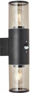 Brilliant Sergioro - Buiten wandlamp met bewegingssensor - Zwart