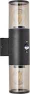 Brilliant Sergioro - Buiten wandlamp met bewegingssensor - Zwart