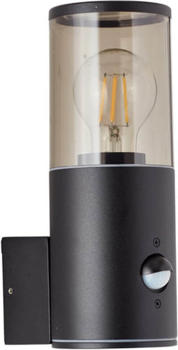 Brilliant Sergioro - Buitenlamp - IP44 - Sensor - E27 1x max40W - Zwart