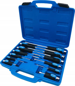 Brilliant Tools BT034012 Schroevendraaierset 12-delig Plat, Kruiskop Phillips