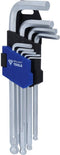 Brilliant Tools BT045009 Haakse schroevendraaierset 1.5 mm, 2 mm, 2.5 mm, 3 mm, 4 mm, 5 mm, 6 mm, 8 mm, 10 mm 9-delig