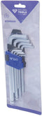 Brilliant Tools BT045009 Haakse schroevendraaierset 1.5 mm, 2 mm, 2.5 mm, 3 mm, 4 mm, 5 mm, 6 mm, 8 mm, 10 mm 9-delig