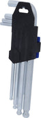 Brilliant Tools BT045009 Haakse schroevendraaierset 1.5 mm, 2 mm, 2.5 mm, 3 mm, 4 mm, 5 mm, 6 mm, 8 mm, 10 mm 9-delig