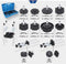 Brilliant Tools BT701220 Universele adapterset voor remventilatie, 20-delig