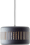 Brilliant Tyas - Hanglamp - E27 max 1x60W - Zwart/Goud
