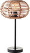 Brilliant Woodball - Tafellamp - E27 - max 1x40W - Zwart/Rotan