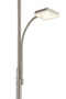 BRILONER - AGILED - LED vloerlamp, 24 W, 2700 lm, IP20, mat-nikkel, metaal-glas, dimbaar, met afstandsbediening, 28 x 28 x 180 cm