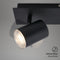 Briloner BANYO - LED Spotlight - IP44 opbouwspot - 2 flames GU10 - zwenkbare spots - lampen niet inbegrepen
