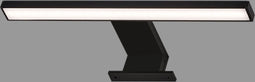BRILONER - DUN - LED-spiegellamp, 5 W, 500 lm, IP44, zwart, metaal-kunststof, 30 x 10,3 x 3,6 cm