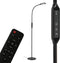 BRILONER - OFFICE REMOTE - LED vloerlamp, 8 W, 700 lm, IP20, zwart, metaal-kunststof, dimbaar, met afstandsbediening, CCT, Ø 24 cm