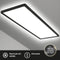 Briloner Plafondlamp LED, LED paneel ultraplat, tegenlichteffect, neutraal wit licht, 3.000 lumen, zwart, 580x200x30mm (LxBxH)