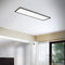 Briloner Plafondlamp LED, LED paneel ultraplat, tegenlichteffect, neutraal wit licht, 3.000 lumen, zwart, 580x200x30mm (LxBxH)