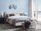 BRIN - Tweepersoonsbed - Beige - 140 x 200 cm - Fluweel