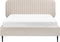 BRIN - Tweepersoonsbed - Beige - 140 x 200 cm - Fluweel