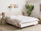 BRIN - Tweepersoonsbed - Beige - 160 x 200 cm - Fluweel