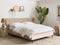 BRIN - Tweepersoonsbed - Taupe - 140 x 200 cm - Fluweel