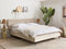 BRIN - Tweepersoonsbed - Taupe - 160 x 200 cm - Fluweel