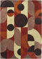 Brink en Campman - Brink en Campman Decor Cosmo Red Pale Green 095203 Vloerkleed - 140x200 - Rechthoek - Laagpolig Tapijt - Modern - Meerkleurig