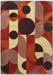 Brink en Campman - Brink en Campman Decor Cosmo Red Pale Green 095203 Vloerkleed - 250x350 - Rechthoek - Laagpolig Tapijt - Modern - Meerkleurig