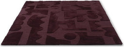 Brink en Campman - Brink en Campman Twinset Mural Burgundy 121100 Vloerkleed - 170x240 - Rechthoek - Laagpolig Tapijt - Modern - Rood