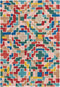 Brink en Campman - Estella Tetris 89605 Vloerkleed - 140x200 - Rechthoek - Kinder,Laagpolig Tapijt - Modern - Meerkleurig