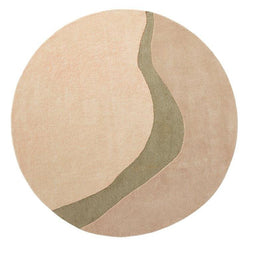 Brinker Carpets Vloerkleed Organix - Khaki - Ø 200
