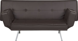 BRISTOL - Slaapbank 3-zits - Bruin - Kunstleer