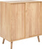 BRISTOW - Dressoir - Lichtbruin/Wit - Hout