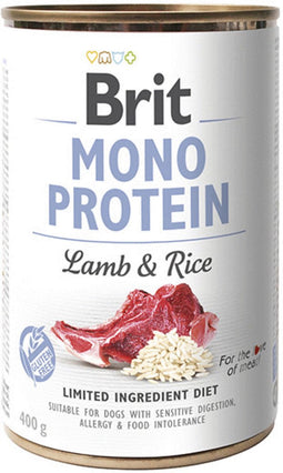 Brit Blik Care Mono Protein 400 g - Hondenvoer - Lam&Rijst