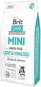 Brit Care Grainfree Mini Light & Sterilised Rabbit & Salmon 2 kg - Hond