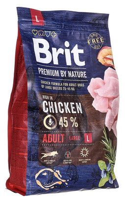 Brit Premium by Nature ADULT L - dry dog food - 3kg