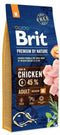 Brit Premium by nature Adult Medium 3kg 45% vlees!