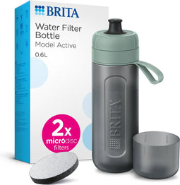 Brita ACTIVE Drinkfles 0,6L Groen - Inclusief MicroDisc Filter, BPA-vrij
