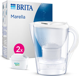 Brita Marella Waterfilterkan Wit 2.4L - 2 MAXTRA PRO AIO Filters