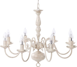 BRITHON - Kroonluchter - Wit - IJzer