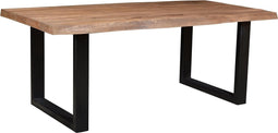 Brix - Bruine Eetkamertafel - U Poot - 220 cm - Mangohout - Eettafel