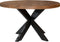 Brix - Eetkamertafel Brix Rond - 130 cm - Mangohout - Bruin