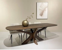 Brix - Eetkamertafel Montreaux - Bruin - Mangohout - 250 cm