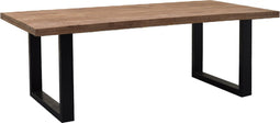 Brix - Eetkamertafel Sturdy - 220x100cm - Mangohout - Bruin