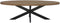 Brix - Eetkamertafel Sturdy Oval 160 cm - Mangohout / Gecoat Staal