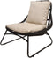 Brix - Fauteuil Brix Bowi - Zwart/ Beige - Rotan