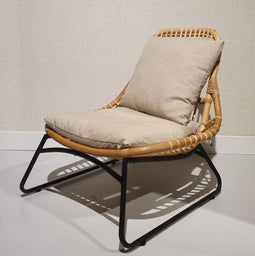 Brix - Fauteuils Brix Bowi - Rotan en Staal - 80x68x75