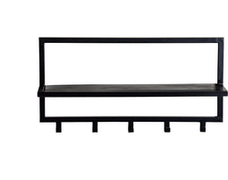 Brix - Kapstok Brix Bono Black - Mangohout / Gecoat Staal