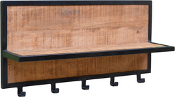 Brix - Kapstok Brix Caro - Mangohout en Gecoat Staal - 15x70x30