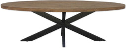 Brix - Ovale Eetkamertafel - Mangohout - 180cm - Bruin