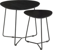 Brix - Salontafel Brix Ivy Zwart - 70x70x43 - Mangohout