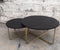 Brix Salontafel Levi Set van 2, Zwart/Brass