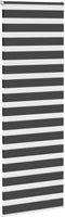 vidaXL - Zebra - rolgordijn - 85x200 - cm - stofbreedte - 80,9 - cm - zwart