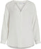 VILA VILUCY LS SHIRT - Doorknoop blouse - V-hals - M