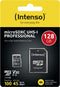 Intenso microSDXC 128GB - UHS-I Professional - 100 MB/s lezen 45 MB/s schrijven